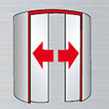 ประตูอัตโนมัติ บานบานโค้ง ประตูโค้งอัตโนมัติ